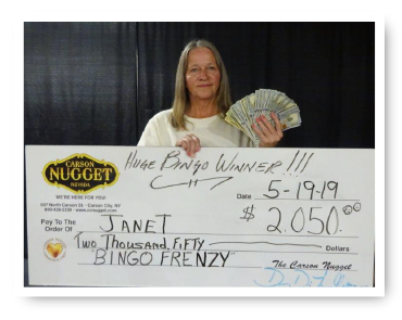Bingo Winner Janet
