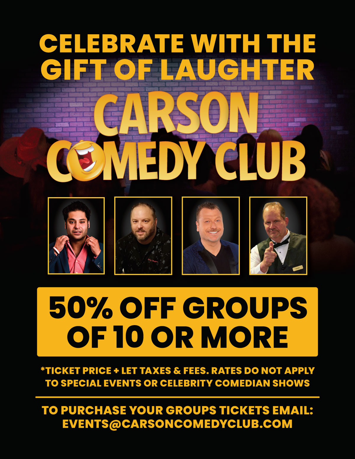 Caarson Comedy Club - Group Rates