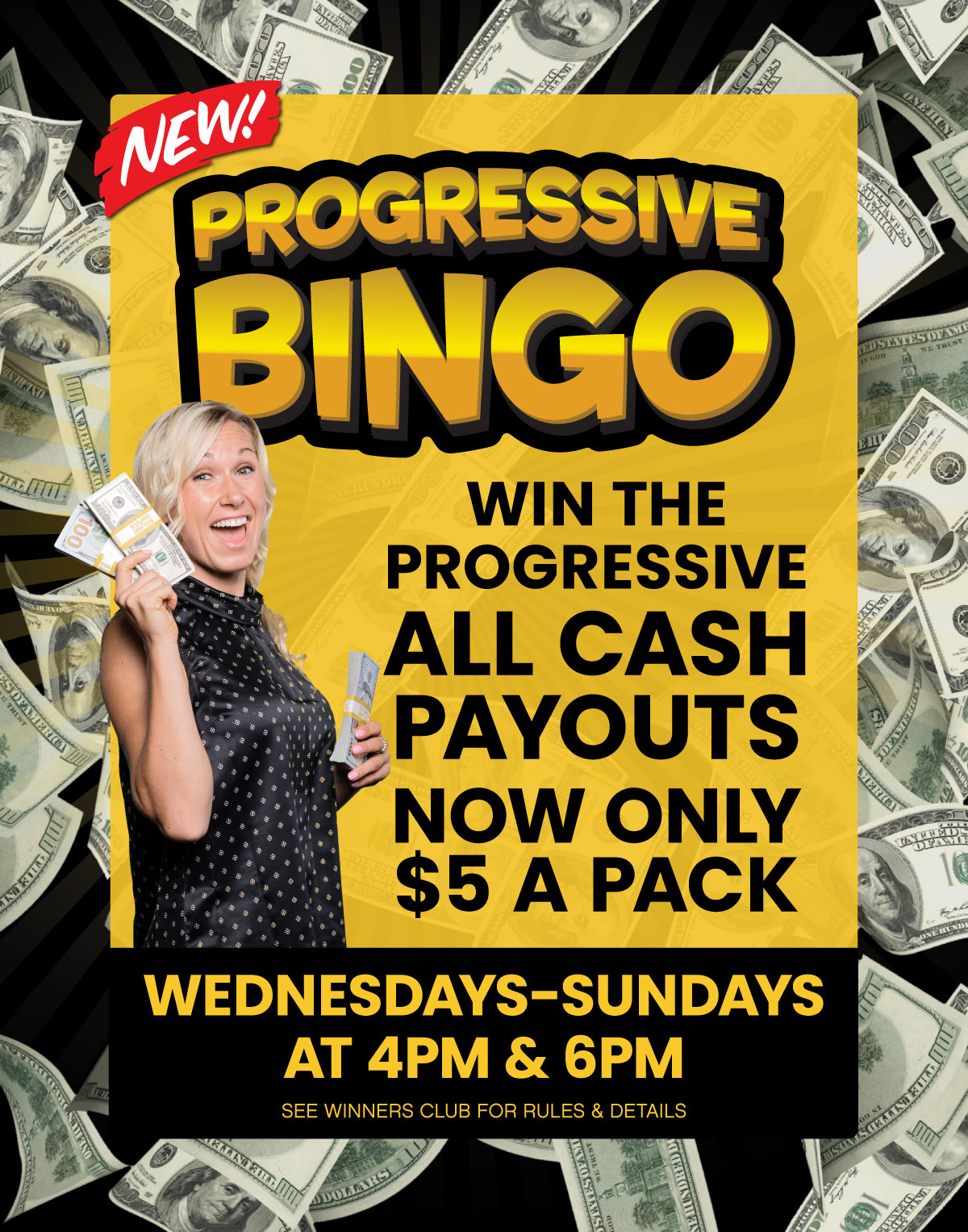Progressive Bingo - All Cash Payout