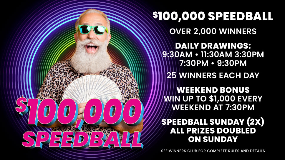 $100,000 Speedball Promotion