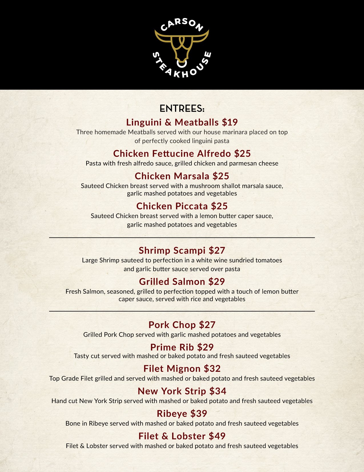 Entrees