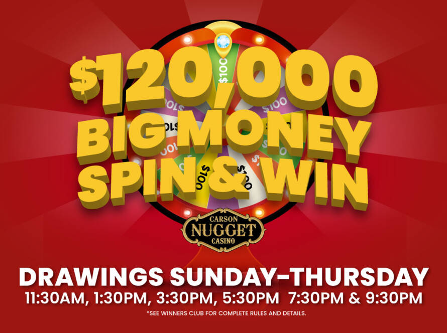 $120,000 Big Money Spin & Win Promotion
