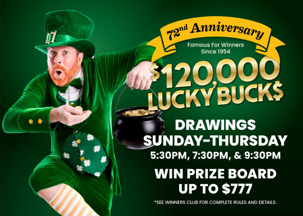 $120,000 Lucky Bucks Promotion