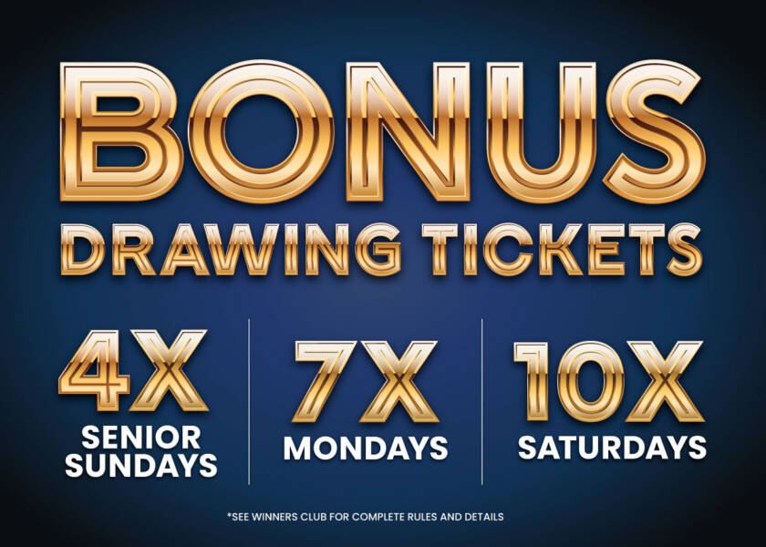 Bonus Drawing Tickets