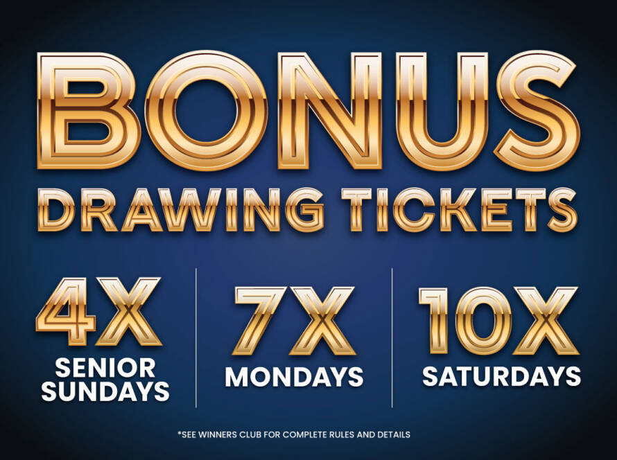 Bonus Drawing Tickets